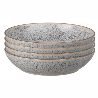 Assiettes à Pâtes Denby Studio Grey 22 cm (Lot de 4) Must-Have